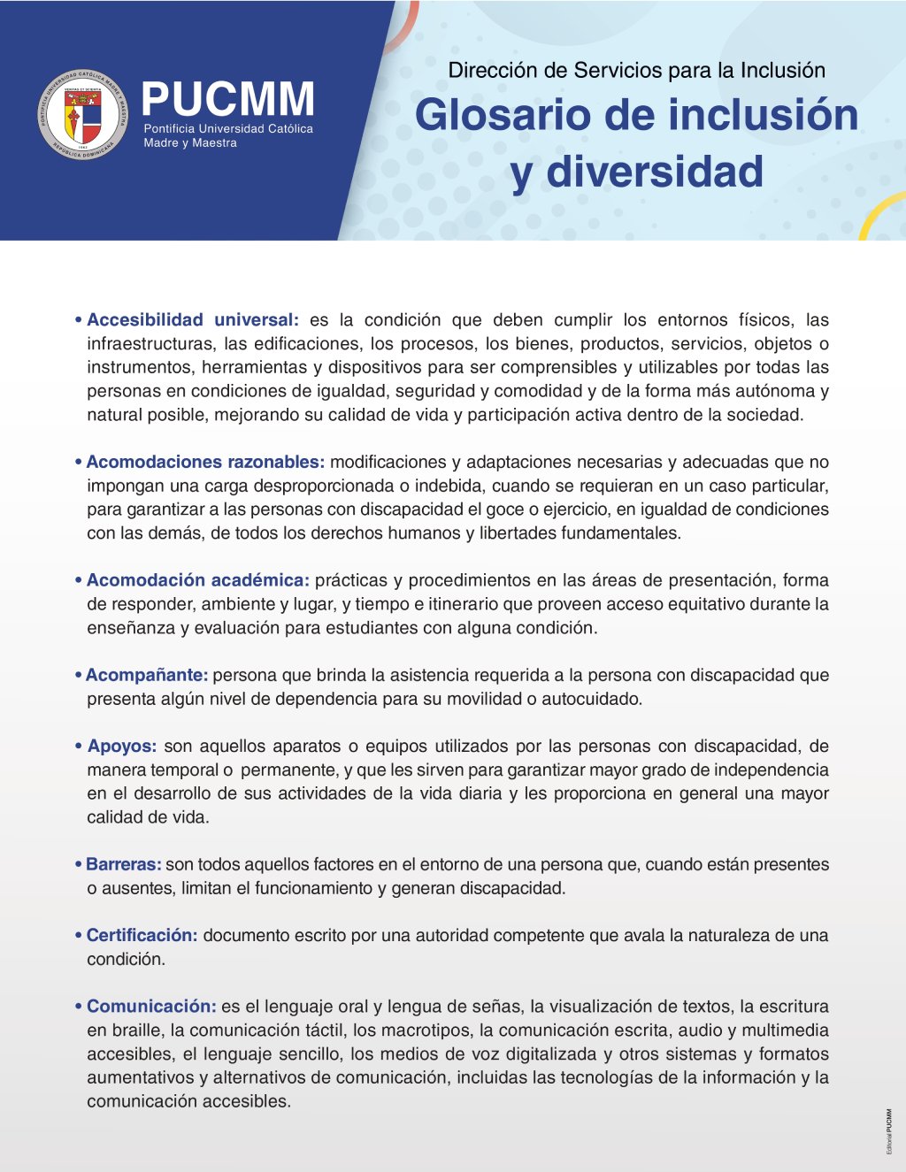 Glosario de inclusión y diversidad